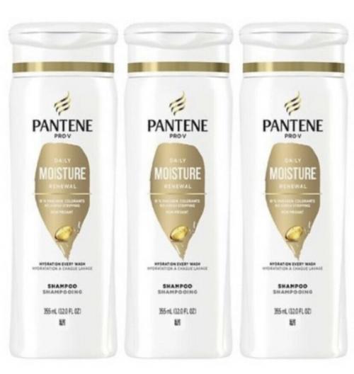 3 Pack Pantene Pro V 12 Oz Daily Moisture Renewal Hydration Every Wash Shampoo